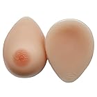 自己粘着性シリコーン乳房は乳房切除術患者プロテーゼコスプレクロスドレッサーのための1ペアのリアルな乳首ヌード顔色偽のおっぱいを形成します,A cup（500g/pair）