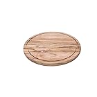 トラモンティーナ ラウンド カッティングボード 木製まな板 シュラスコ チーク 26cm ミートトレイ 溝付き 軽量 丸型 天然木 ブラジル製 13511/052 TRAMONTINA