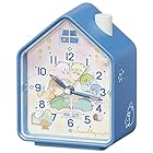 セイコークロック(Seiko Clock) 目覚まし時計 すみっコぐらし 青パール 110×86×62mm CQ164L