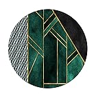緑の現代的な丸い領域の敷物80cm 100cm 120cm 160cm 180cm 200cmの幾何学的なデザインの円形のカーペットの床の装飾マット (Size : 直径 80cm)