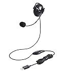 エレコム ヘッドセット 耳掛け USB接続 マイク 片耳 リモートワーク ブラック HS-EH01UBK