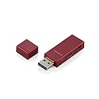エレコム カードリーダー/スティックタイプ/USB2.0対応/SD+microSD対応/レッド