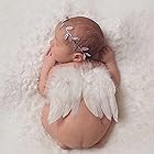 RICISUNG 天使の羽 赤ちゃん ハーフバースデー ベビー ニューボーンフォト寝相アート ヘアバンド エンジェルセット