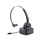 サンワダイレクト Bluetooth ヘッドセット 充電スタンド付き 通話約20時間 軽量 コールセンター向け Bluetooth5.0 音楽 片耳 単一指向性 400-BTMH023BK