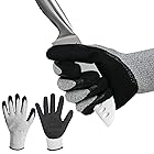 耐切断性手袋、防刃手袋耐切断性手袋、作業用手袋 滑り止め、手袋 メンズ肉屋のキッチンニットの非破損手袋 (Medium)