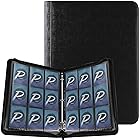 PAKESI スターカードカードファイル9ポケット25の内側のリーフレット 450枚収納 PU カードシートスターカードと他のカードを集める スターカード コレクションファイル（黒）