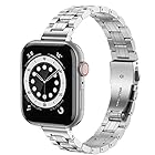 [nagahuji] コンパチブル Apple watch バンド，アップルウォッチ バンド ステンレス おしゃれ 軽量 調整簡単 色落ちにくい?コンパチブル apple watch series Ultra/8/7/6/SE/5/4/3/2/1
