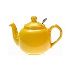 紅茶の本場イギリスの家庭用 ティーポット 2杯分600ml ニュー イエロー せっ器 ころんとした丸いフォルムが可愛らしい ステンレス製の目の細かいティーストレーナー付き LONDON POTTERY FARM HOUSE エンヴェールヘルック