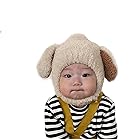 [SLINX] ベビー 新生児 帽子 ニット 犬耳付き 可愛い あったか 防寒 子供用 男の子 女の子 (ベージュ)