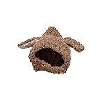 [SLINX] ベビー 新生児 帽子 ニット 犬耳付き 可愛い あったか 防寒 子供用 男の子 女の子 (ブラウン)