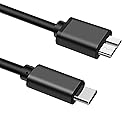 USB Type C to USB 3.0 変換ケーブル (0.2m) USB C 外付けhddケーブル USB Type C to USB 3.0 Micro B 3A急速充電と5Gbpsデータ転送 Macbook（Pro）/HDD外付けハード