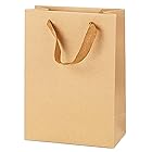 【トゥルーハーツ】ラッピング 袋 ギフトバッグ 5枚 おしゃれ 可愛い プレゼント 紙袋 紙バッグ 手提げ 小サイズ(無地縦長)