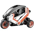Nsddm 1：8リモートコントロールカー高速 RCオートバイ電気 RCドリフト車は大きな充電三輪車 RCスタントカーボーイのおもちゃの車子供のギフト (色 : Orange)