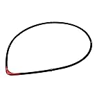 phiten(ファイテン) ネックレス RAKUWA磁気チタンネックレスS-|| ブラック/レッド 45cm