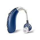 集音器専門 正規品保証 集音器Z-360 集音器 両耳対応 自然に聴こえるデジタル USB充電式 超軽量わずか6g 耳掛集音器 長時間使っても 疲れにくい 痛くなりにくい 中度難聴者 高齢者 (BLUE)