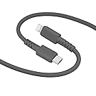 MOTTERU (モッテル) USB-C to Lightning シリコンケーブル Power Delivery対応 PD最大60W Mfi認証 充電 データ転送 しなやかでやわらかい 絡まない 断線に強い iPhone/iPad 対応 シリコ