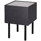 アイリスオーヤマ デスク 机 テーブル サイドテーブル ウッドサイドテーブル WST-300 ブラック/アッシュグレー