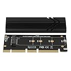 Joylifeboard NVME PCIeアダプター M.2 NVME to PCIeアダプター 強力なヒートシンク付き M.2 Mキー PCI Express X16カード M.2 M-Key NVME SSD 2280 2260 2242