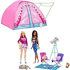 バービー(Barbie) かわいいピンクのテントとキャンプセット／映画「バービー」に登場！？【着せ替え人形】【ドール2体付、アクセサリープレイセット】 【3才~】 HGC18