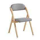 SoBuy 椅子 折りたたみ椅子 ダイニングチェア オフィスチェア 天然木 幅47×奥行57×高さ79cm デスクチェア 折りたたみチェア 食卓椅 イス チェア 完成品(FST92-N)