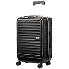 [レジェンドウォーカー] スーツケース フロントオープン 35-46L 拡張 PC収納 機内持込 3.6kg メンズ レディース malibu 5208-49 (ブラック)