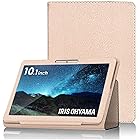 アイリスオーヤマ タブレット luca 10インチ 用 ケース【LASTE】タブレット 10.1 /10.36 インチ ケース(ゴールド)