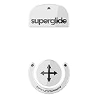 Superglide マウスソール for Logicool Gpro X Superlight マウスフィート [ 強化ガラス素材 ラウンドエッヂ加工 高耐久 超低摩擦 Super Smooth ] - White