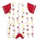 [エンゼル] 新生児甚平 ベビー服 日本製 50-70cm(0-6ヶ月) T4409 (赤)