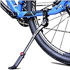 RBRLユニバーサル自転車キックスタンド、24~28インチの自転車に適しており、マウンテンバイク/ロードバイク/BMX用の高さ調節可能なアルミ合金バイクキックスタンド
