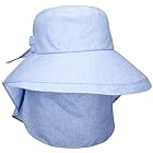 [オルネート] 日よけ帽子 EC CL FG付サマーツイードエッジUP レディース BLUE(73) 59cm～61cm(80)