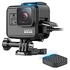 【Wealpe】フレームマウント 保護用ケース GoPro用 ハウジング レンズキャップ付き ゴープロ Hero 5, Hero 6, Hero 7 Black/Silver/White, Hero (2018) カメラに適用