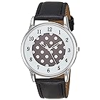 [アリアス] 腕時計 アナログ ファッションウォッチ 防水 革ベルト WW19011A-207 レディース ブラック