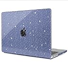 TWOLSKOO 2024 2023 2022 2021 MacBook Pro 14 ケース A2918 A2992 A2779 A2442 M3 M2 M1 Pro 対応 耐衝撃 排熱機能 改良型 マット ハードケース (きらきら光るブルー)