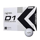 ホンマ ゴルフ ボール D1 D-1 BT2201 2ピース ソフト アイオノマー 飛び系 飛距離 ディスタンス ゴルフボール 1ダース 12球 コスパ 本間ゴルフ 本間 HONMA/BT2201/ホワイト