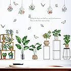 ウォールステッカー おしゃれ 壁 春 壁紙シール 観葉植物 花 3dステッカー 蝶 Diy wall decoration ウォール シールグリーン