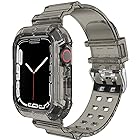 Apple Watch バンド 38mm 40mm 41mm 耐衝撃 TPU ベルト 保護カバー 一体型交換用 アップルウォッチ バンド コンパチブル iWatch Series 8/7/6/SE/5/4/3/2/1