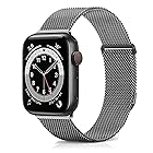 [Aueye] コンパチブル Apple Watch バンドUltra 1 2 金属ステンレス鋼バンド 男女兼用 磁石 Apple Watch ベルト for Apple Watch Series 9/Ultra/SE/8/7/6/5/4に対応に