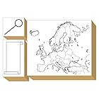 スタンプ 日本地図 世界地図 ヨーロッパ地図 トラベルグッズ トラベル ノート 記録 旅行ノート ギフト 旅行 日記 記録 はんこ 木製 ゴム印 セット マップ ピン プレゼント 日本製 (#54)