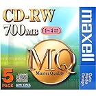 maxell CDRW MQシリーズ CDRW80MQ1P5S CD-RWディスク(700MB/ 5枚)