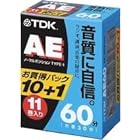 TDK オーディオカセットテープ AE 60分11巻パック [AE-60X11G]