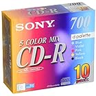 ソニー CD-Rメディア 1-48倍速 5mmケース 10枚 10CDQ80EXS