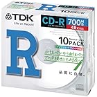 TDK データ用 CD-R 700MB 48X ホワイトプリンタブル 10枚パック CD-R80PWX10A