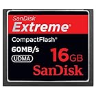 SanDisk Extreme CF コンパクトフラッシュ 16GB 60MB/Sec. SDCFX-016G-J61