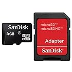 SanDisk microSDHCカード 4GB (SD変換アダプター付属) Class4 SDSDQ-004G-J35A