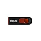 ADATA USBメモリ 32GB USB2.0 スライド式 ブラック AC008-32G-RKD