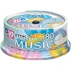 TDK 音楽用CD-R 80分 インクジェットプリンタ対応(5色カラーミックス・ワイド印刷仕様) 30枚スピンドル CD-RDE80CPMX30PS