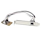 StarTech.com mini PCI Expressカード接続GbE有線LANアダプタ ミニPCIe x1 オス - RJ45 メス ロープロファイルブラケット付き ST1000SMPEX