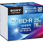 SONY ビデオ用BD-R 追記型 片面1層25GB 6倍速 ホワイトプリンタブル 20枚パック 20BNR1VGPS6