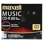 CDRA80BK.20S | マクセル 音楽用CD-R 80分 20枚印刷不可ブラックディスク maxell [PC]