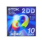 TDK ワープロ用 3.5型 2DD フロッピーディスク 10枚 アンフォーマット プラスチックケース入 MF-2DD